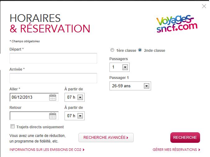 SNCF Horaires 1